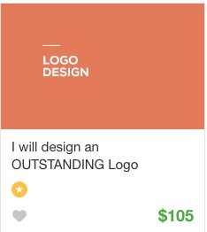 Logo design gig service on Fiverr