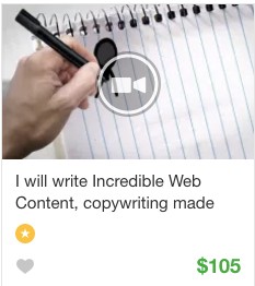 Website content copywriting gig service on Fiverr