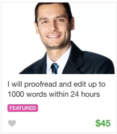 Proofreading Gig Service on Fiverr