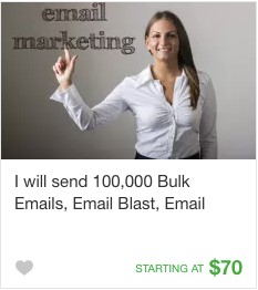 Email marketing Gig Service on Fiverr