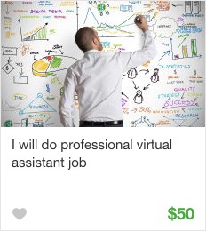 Virtual assistant Gig Service on Fiverr