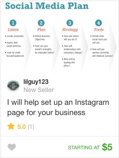 instagram set up account service