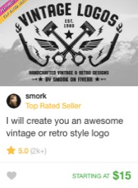 retro logo design gig fiverr