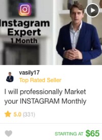 Instagram marketing gig services