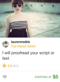 proofread fiverr gig