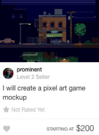 fiverr pixel art gig