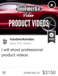 fiverr product video gig