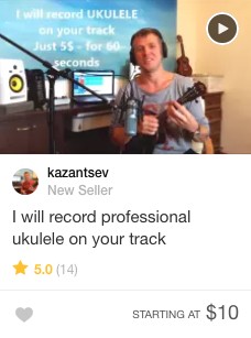 Ukulele music Gig Fiverr