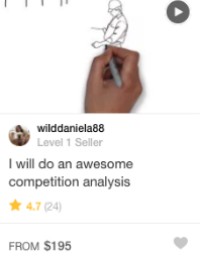 fiverr competitive analysis gig