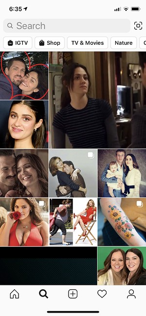 Instagram search feature