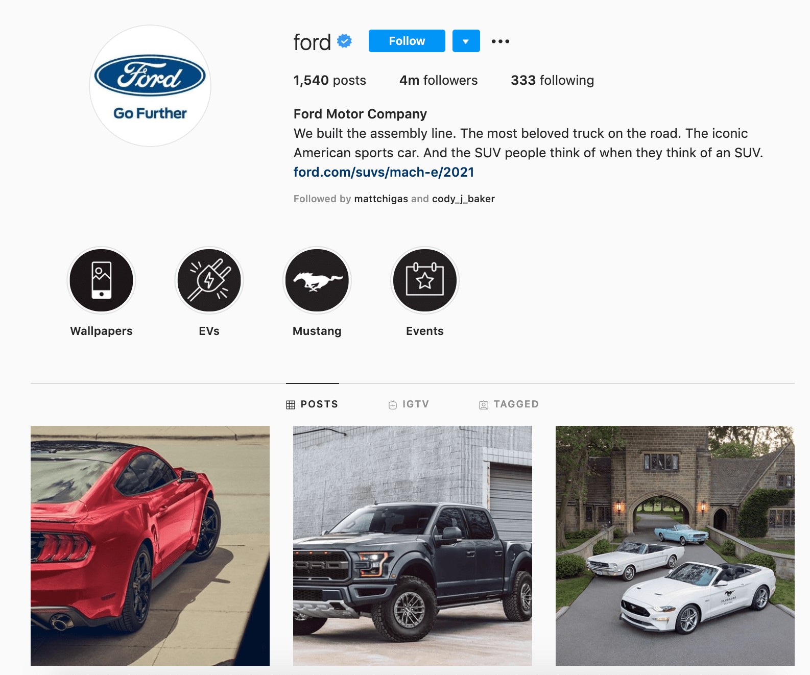 ford instagram