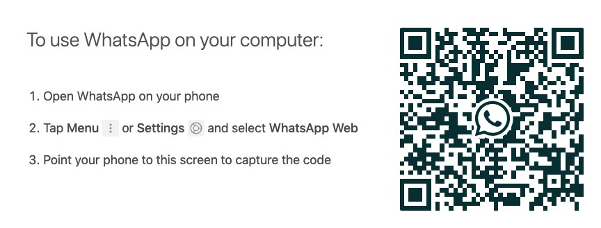 QR code to download WhatsApp for desktop.