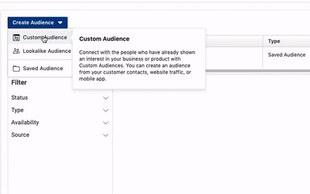 How to choose a custom audience on Facebook