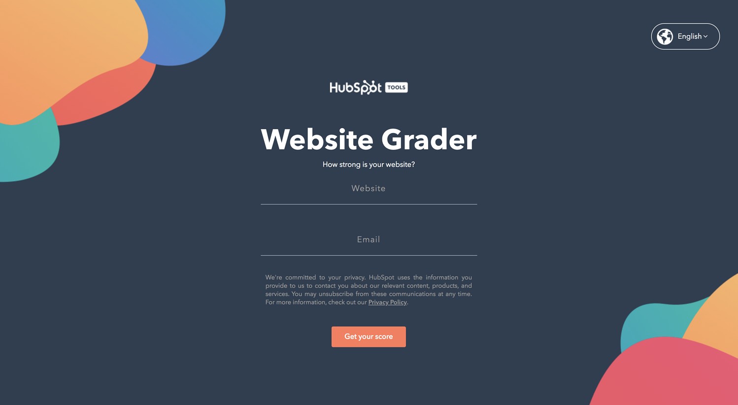 interactive tool hubspot website grader creative lead generation ideas