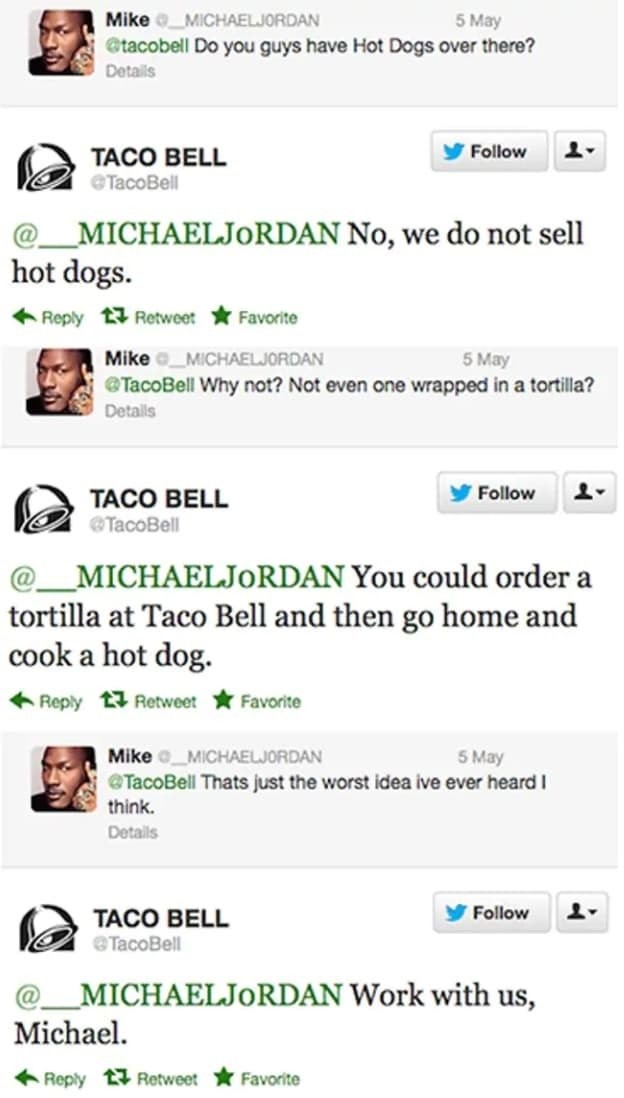 organic vs. paid social media taco bell