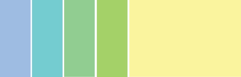 an example of an analagous color scheme with pale blues, greens, and yellows