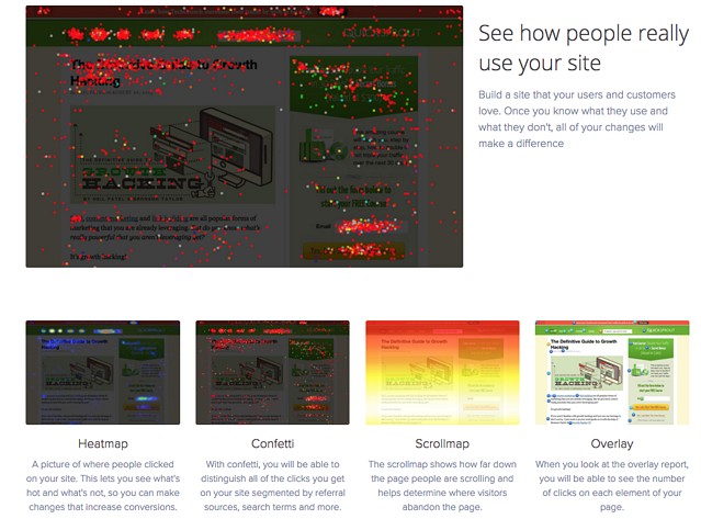 Example of CrazyEgg's heatmaps