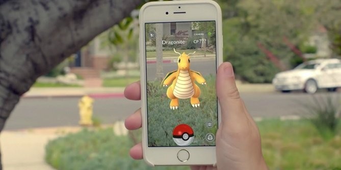 Screen capture of Pokemon Go