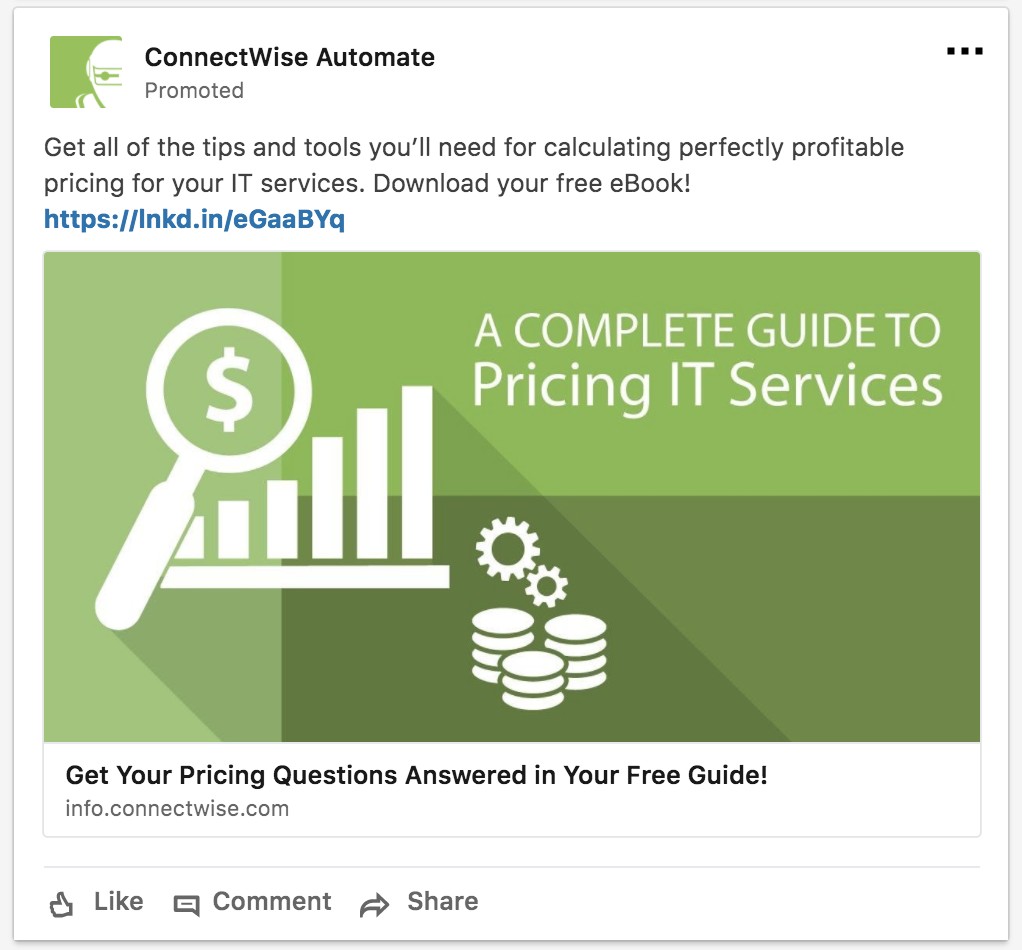 connectwise content marketing example