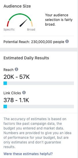 Instagram audience size image