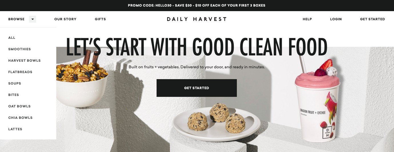 daily harvest user friendly