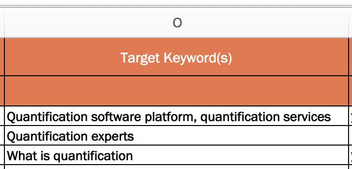 on-page seo checklist track keywords and topics for your web pages