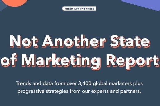 whitepaper example from hubspot that reads: "not another state of marketing report"