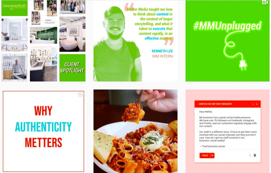 Metter Media branding example