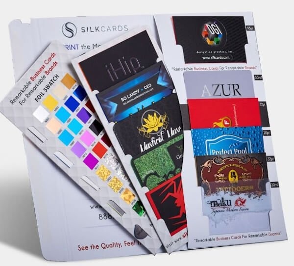 free sample example from 4colorprint that depicts a pack of sample business cards