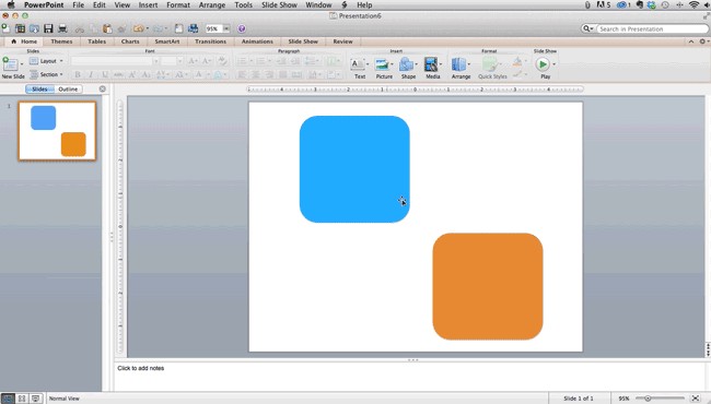 Aligning objects in PowerPoint