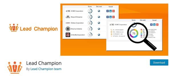 lead chamption lead generation wordpress plugin