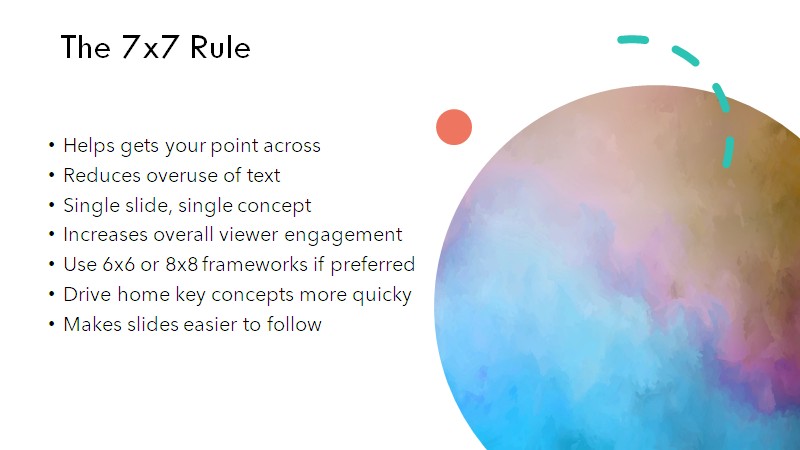 what is the rule of 7 in powerpoint presentation