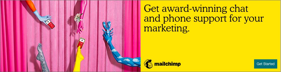 Banner ad for Mailchimp