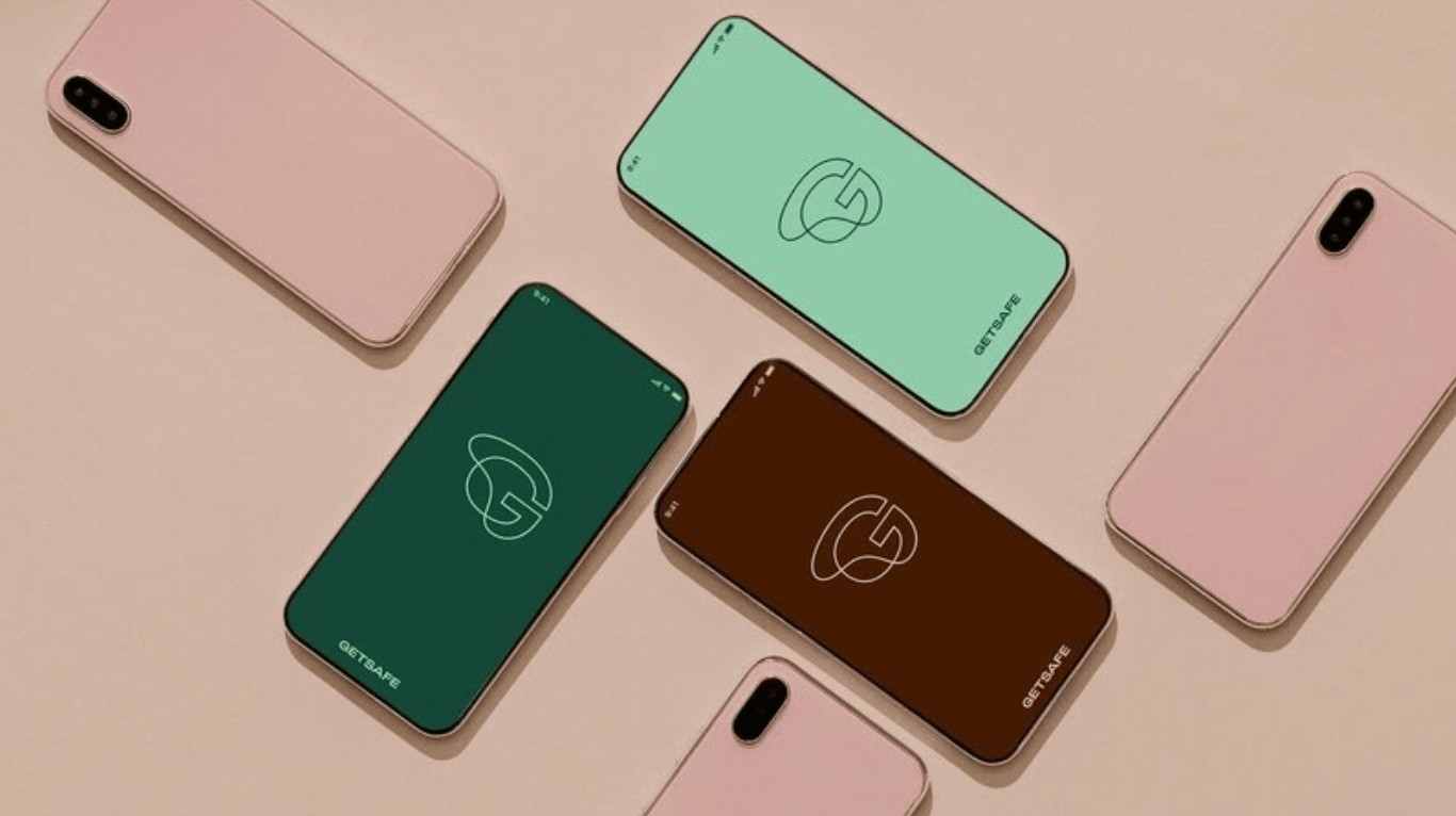 rebrand image of smartphones for Getsafe company