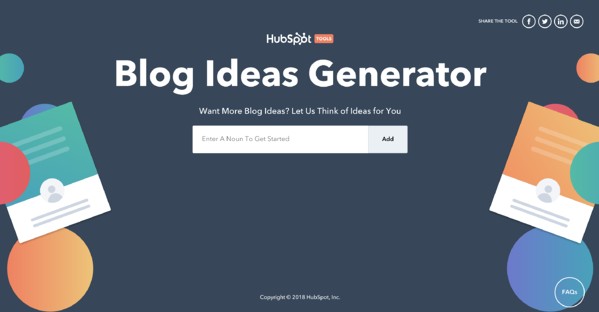 blog topic generator tool