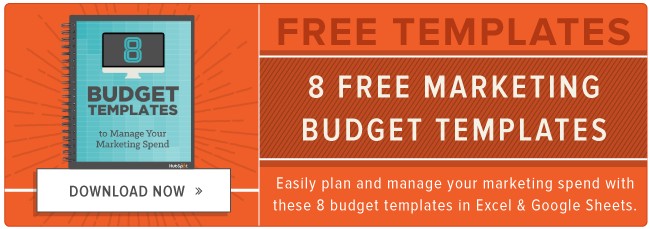 download free marketing budget templates
