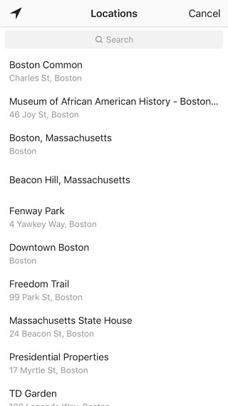 Setting a location for your Instagram Story