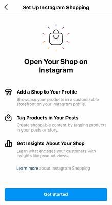 How to submit your Instagram shop account for review step 2