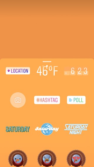 Swipe up to use stickers in your Instagram Story