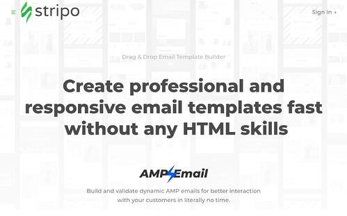 Stripo interactive email template
