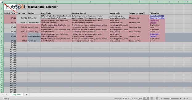 Screenshot of an Excel doc with the entire sheet highlighted.
