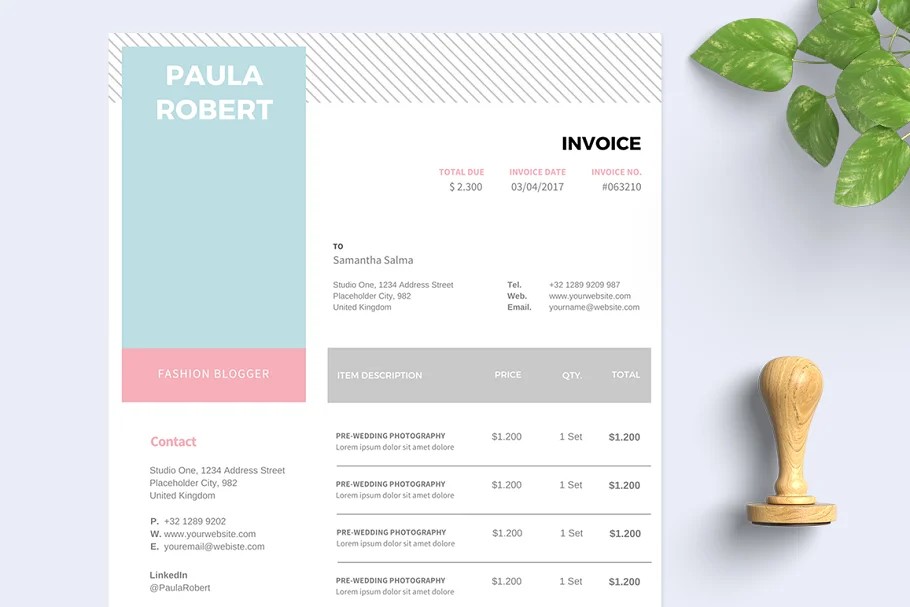 Invoice Template by Ariodsgn