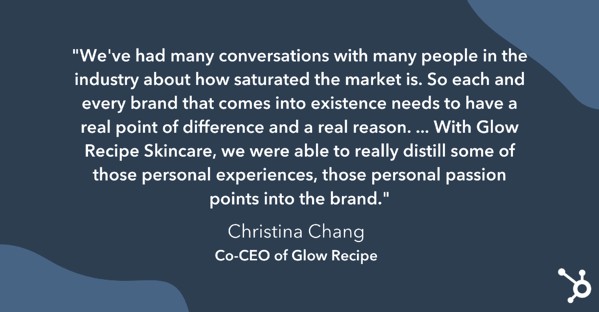 Christina Chang on the cosmetics industry's saturated market.