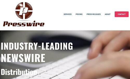 press release distribution service homepage by Presswire