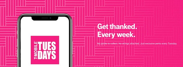 Content Reach Example: T-mobile Tuesdays