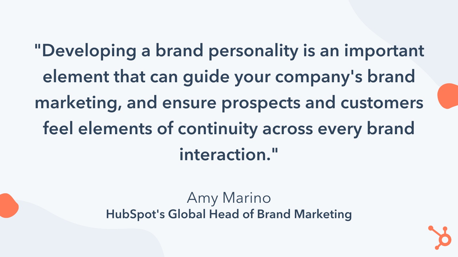 what is brand personality according to hubspot global head of brand marketing