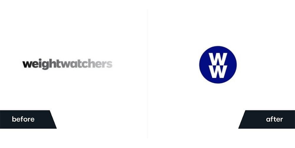 bad rebrand examples: weight watchers