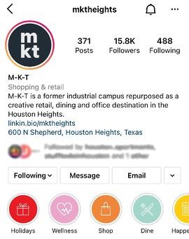 best instagram highlight covers: mkt heights