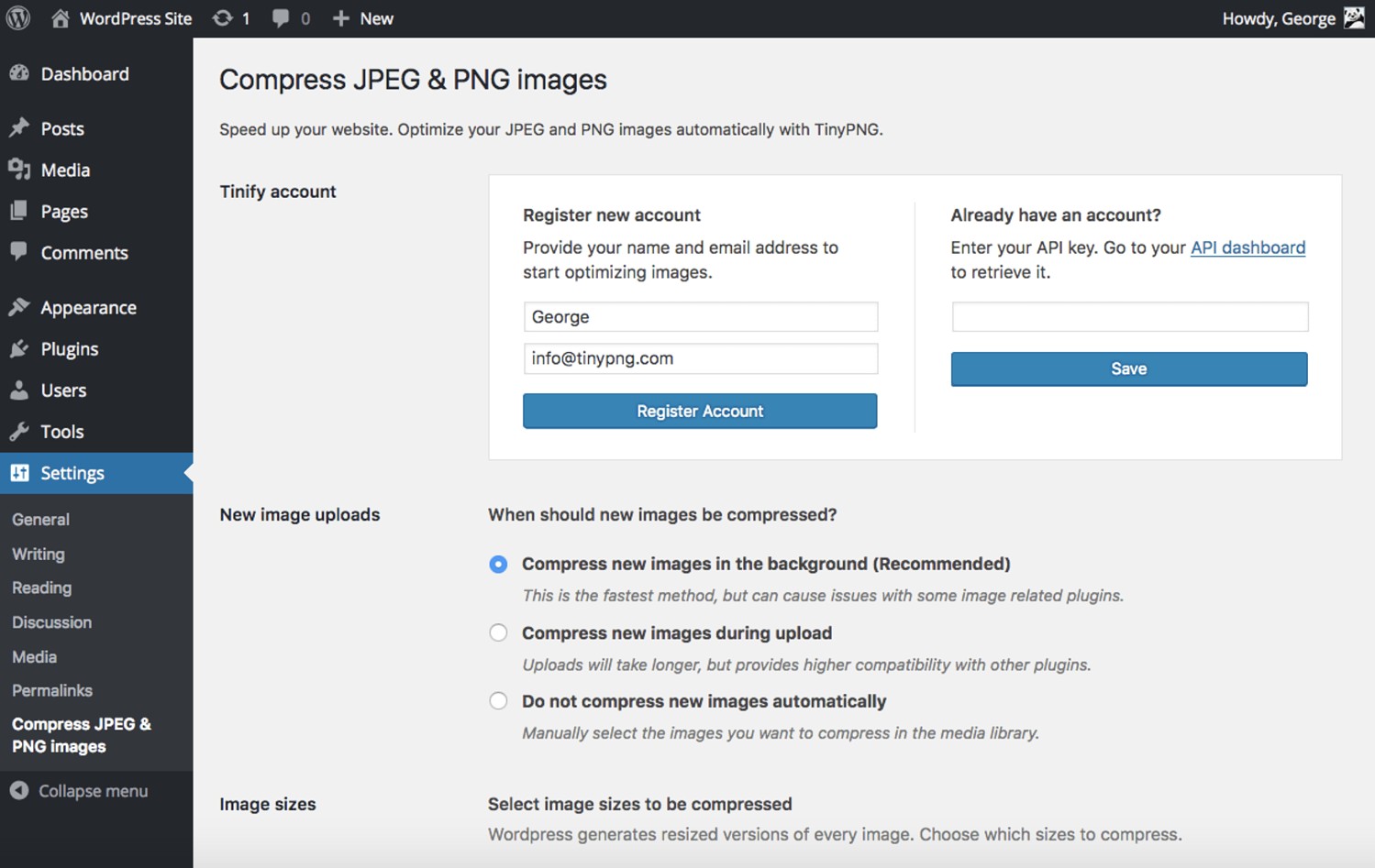 best wordpress plugins for marketers: tinypng