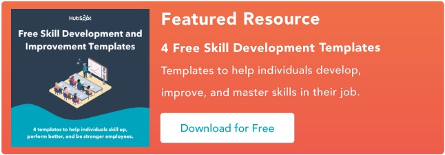 skill improvement template